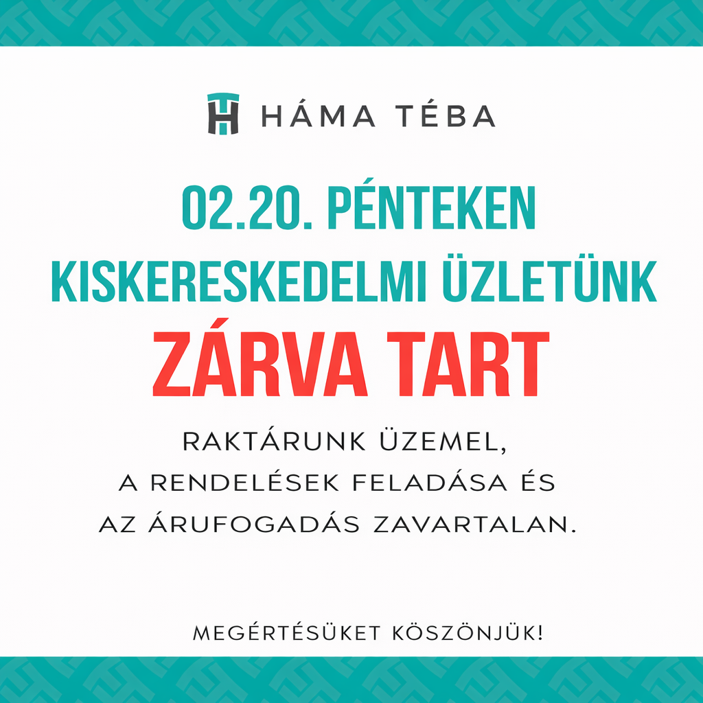 2026.02.20. - Üzletünk zárva tart