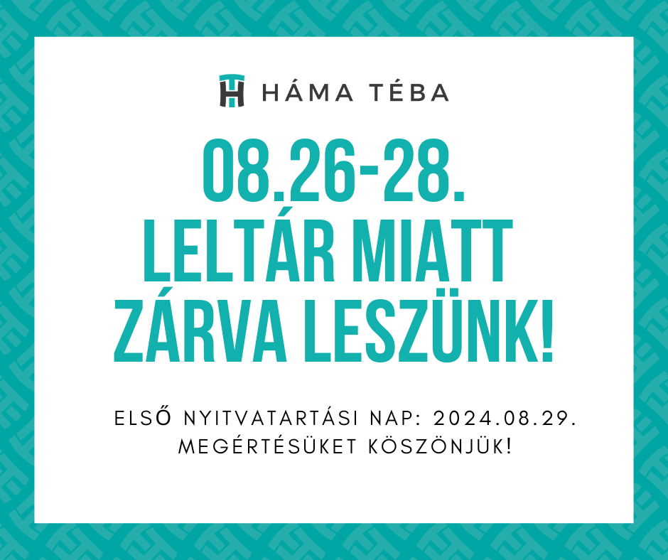 LELTÁR MIATT ZÁRVA 08.26-28.